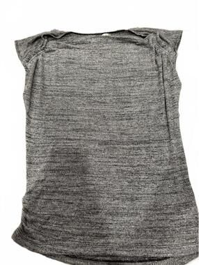 Max Studio Heathered Gray Knit Top Size L